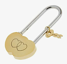 Замок навесной Аллюр сувенирный Сердечко